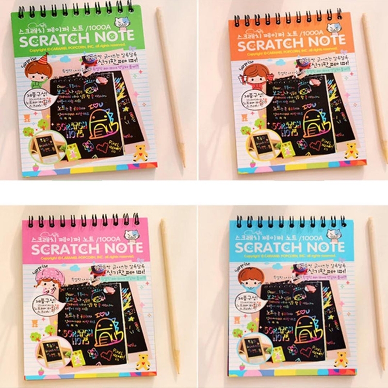 تصویر دفتر جادویی Scratch Note سایز A6