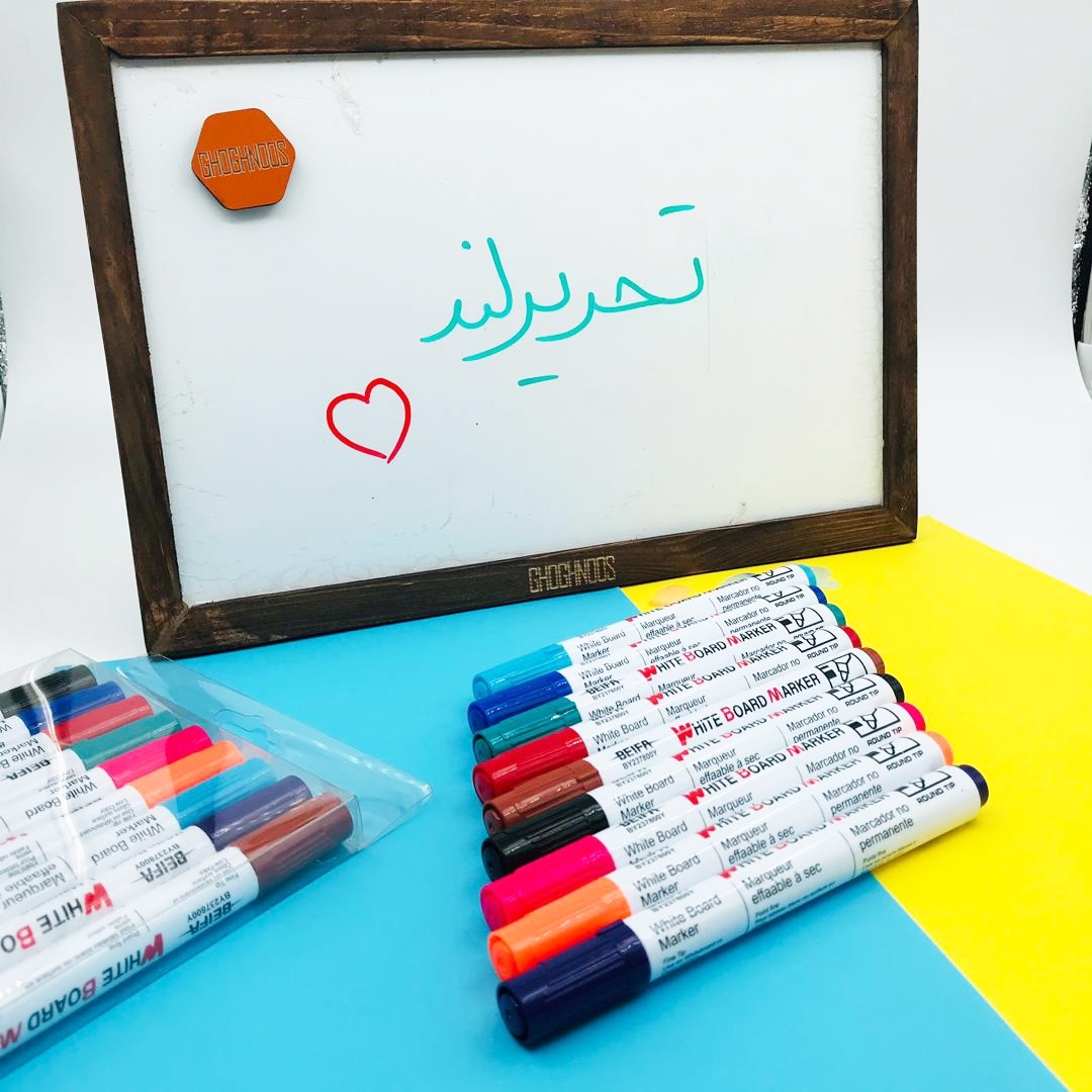 تصویر ماژیک وایت برد بیفا Beifa بسته 9 عددی