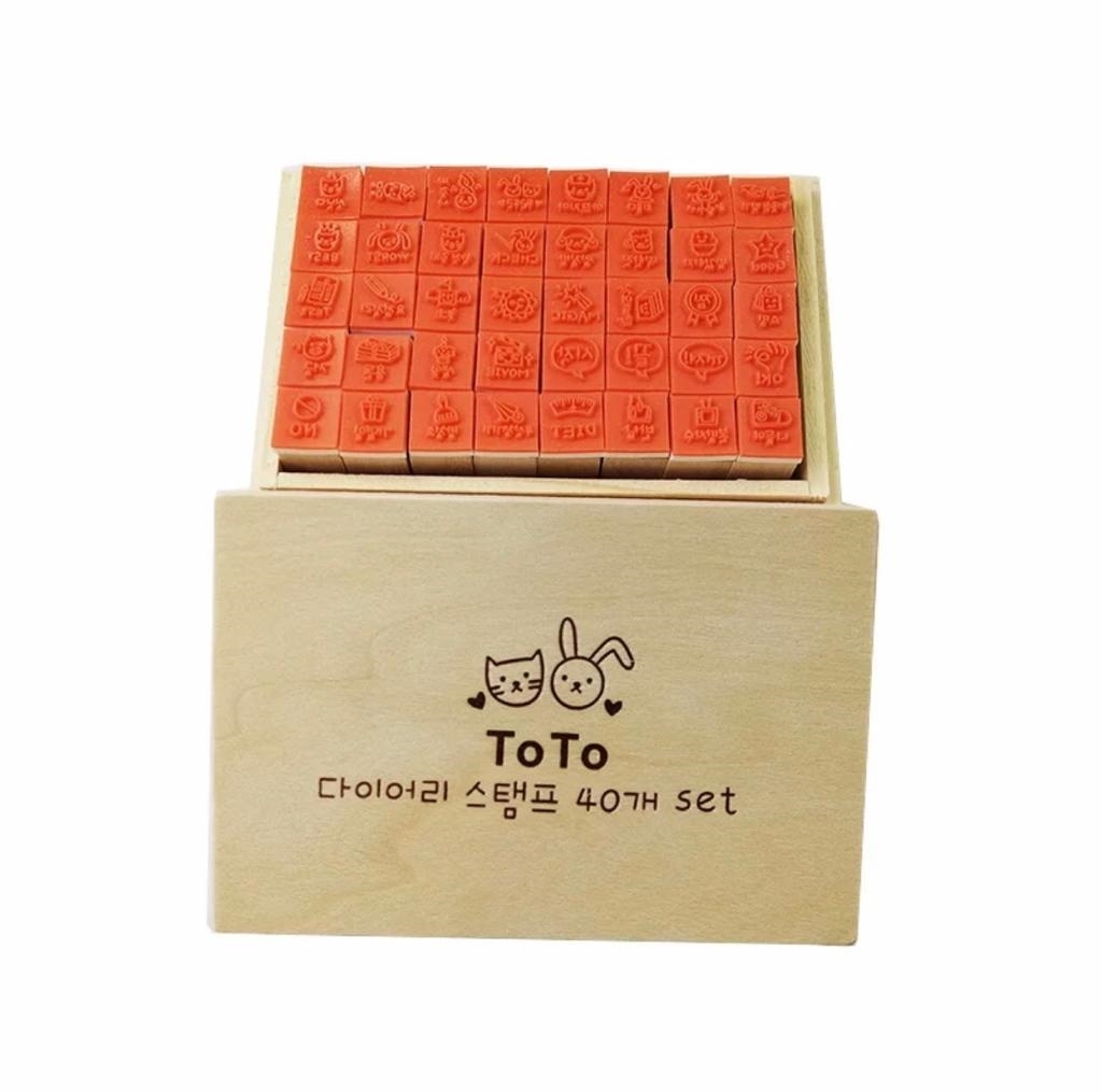 تصویر مهر ToTo سایز کوچک بسته 40 عددی