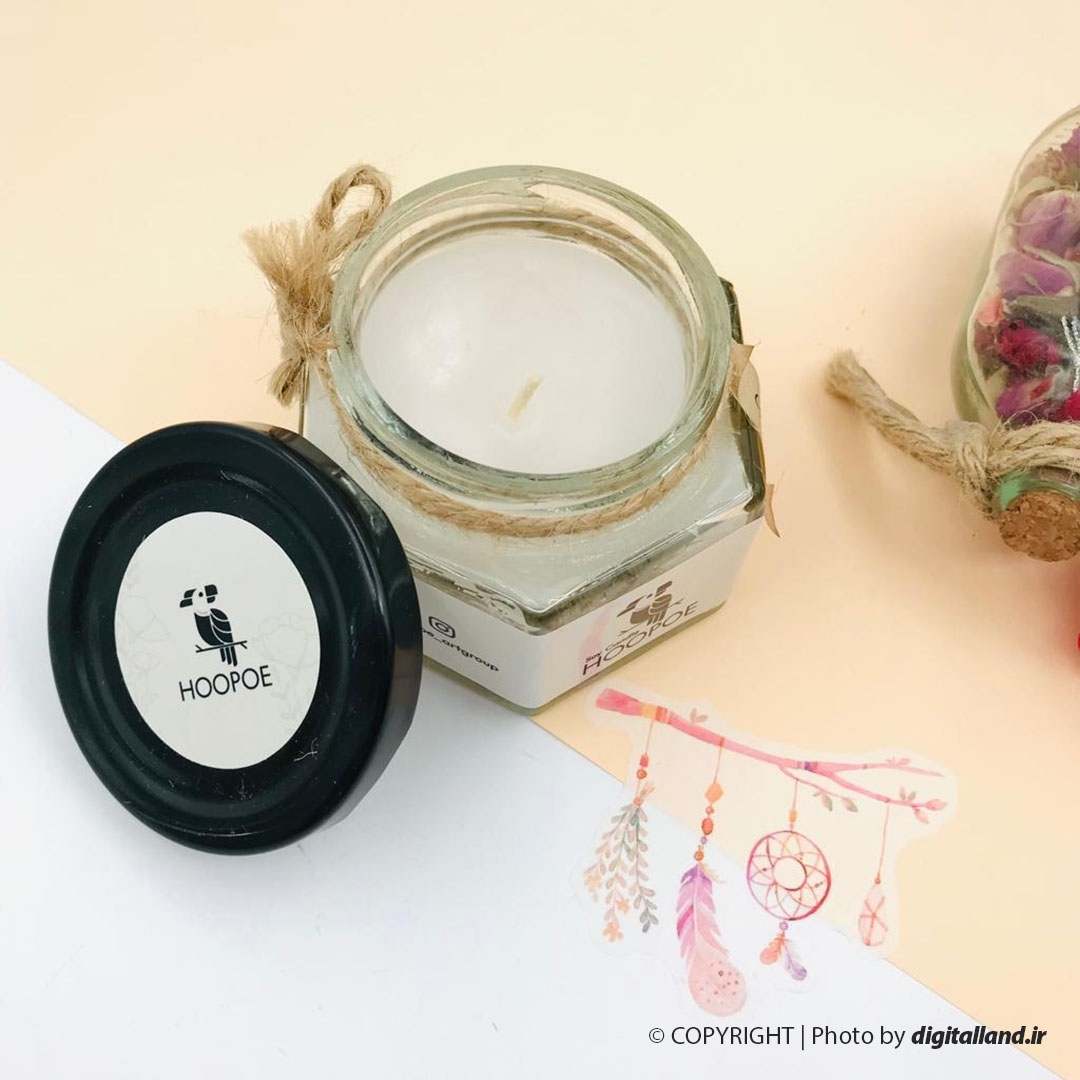 تصویر شمع عطری Hoopo مدل شش ضلعی