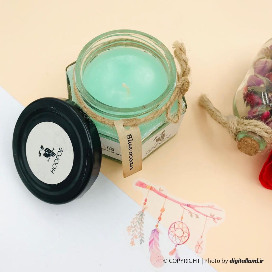 تصویر شمع عطری Hoopo مدل شش ضلعی