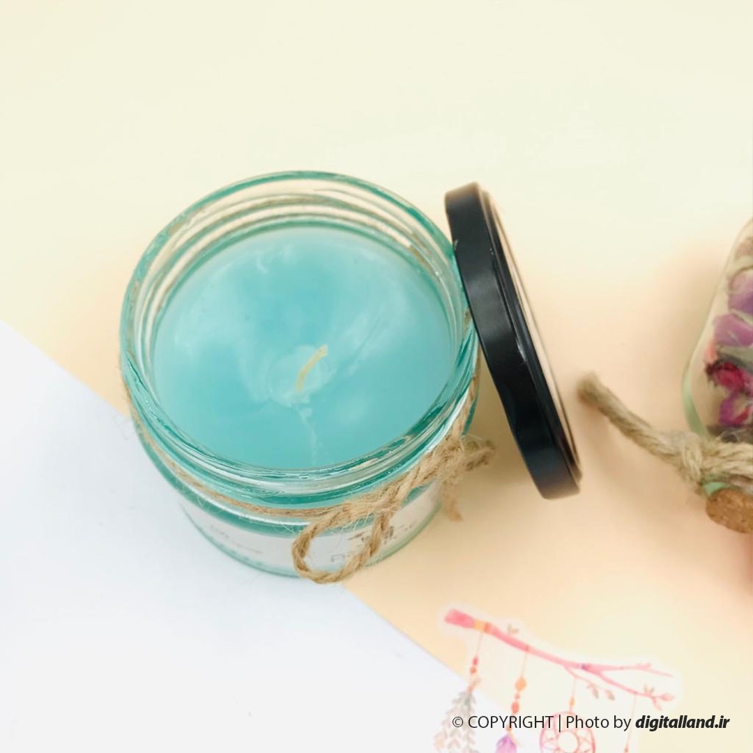 تصویر شمع عطری Hoopo مدل شیشه گرد