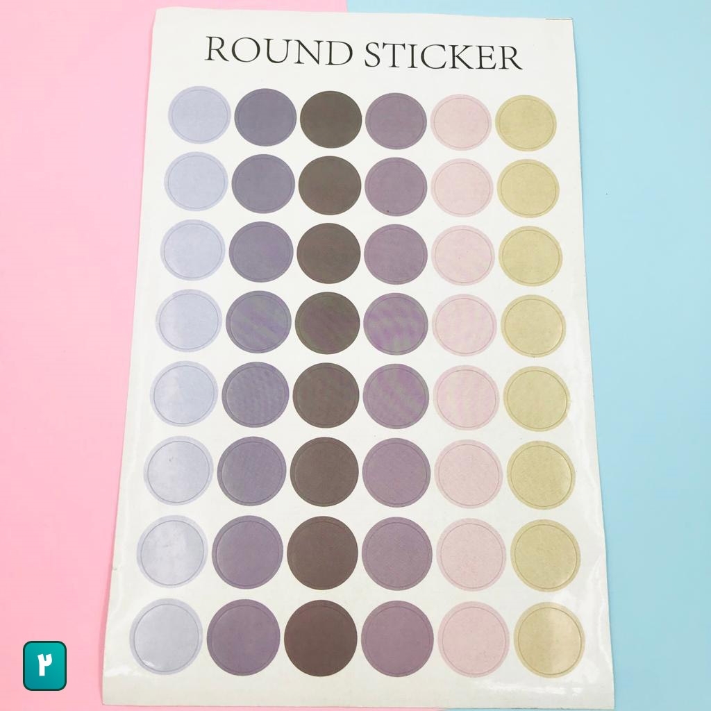 تصویر استیکر دایره ای Round Sticker