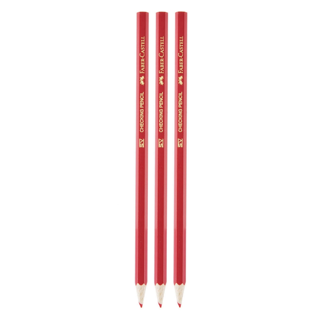 تصویر مداد قرمز فابرکاستل Checking Pencils