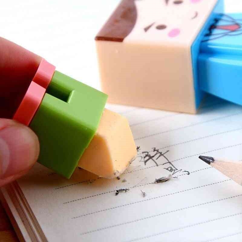 تصویر تراش و پاک کن دوقلو پازلی آدمک