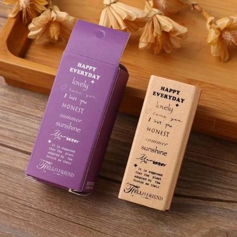 تصویر مهر چوبی طرح زندگی Merrytree