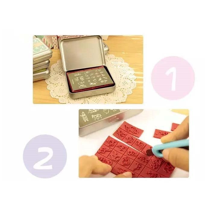 تصویر مهر جعبه فلزی DIY