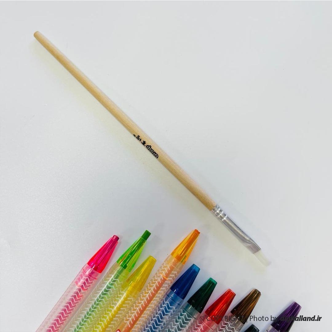 تصویر مداد شمعی 12 رنگ  پیچی Grasp