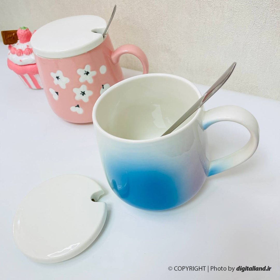 تصویر ماگ سرامیکی طرح گلدار