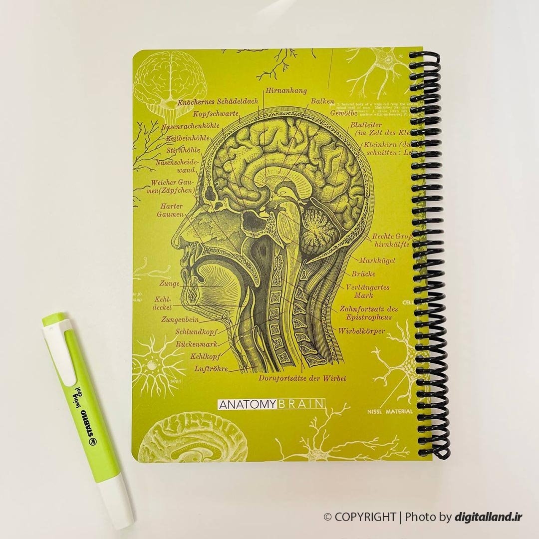 تصویر دفتر وزیری دات نوت Brain