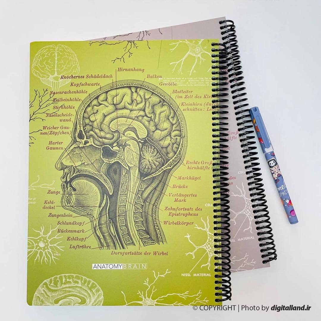 تصویر دفتر رحلی دات نوت Brain