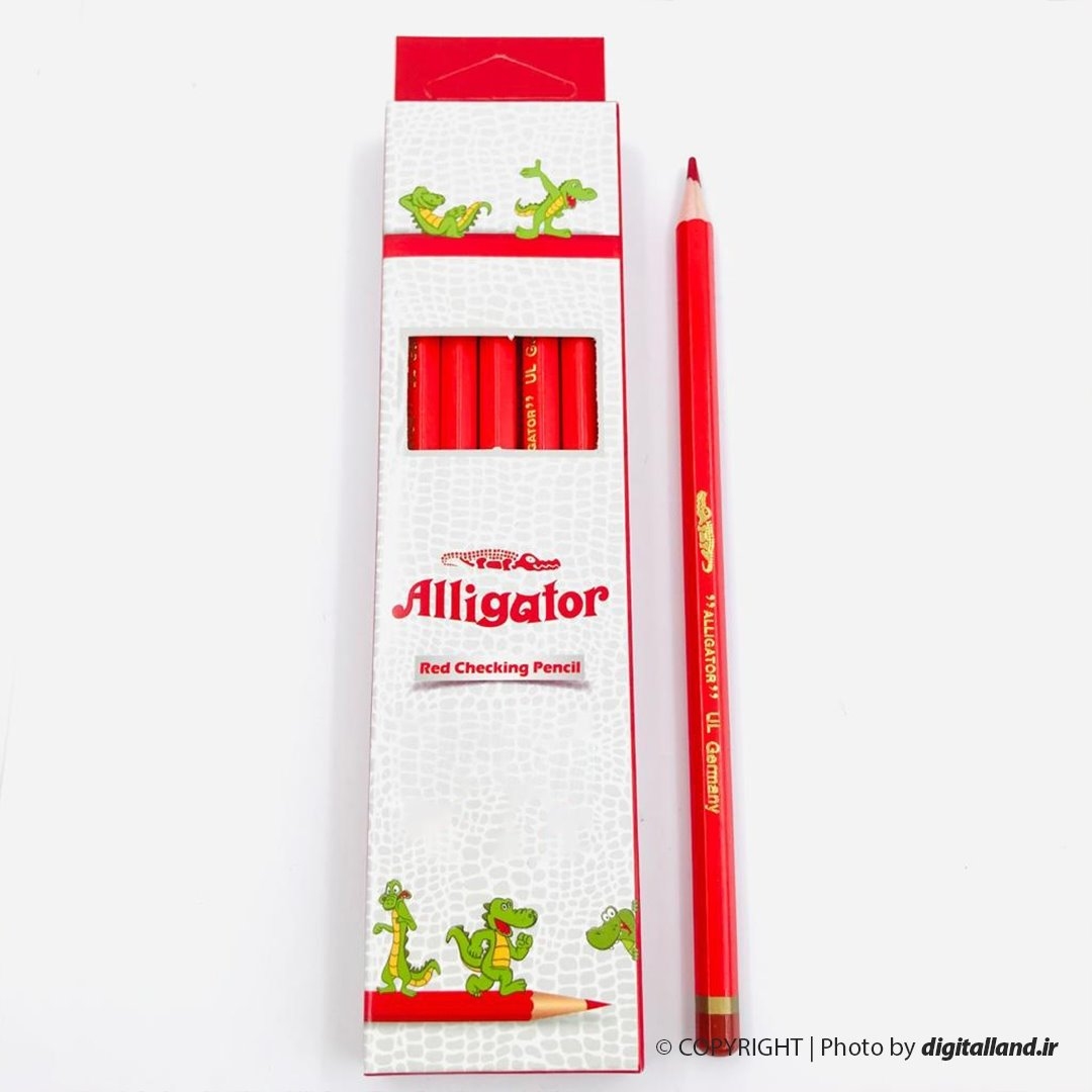 تصویر مداد قرمز سوسمار مدل Checking Pencil