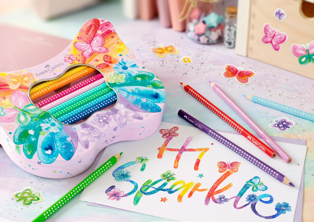 تصویر مداد رنگی 20 رنگ فابرکاستل Sparkle 201971