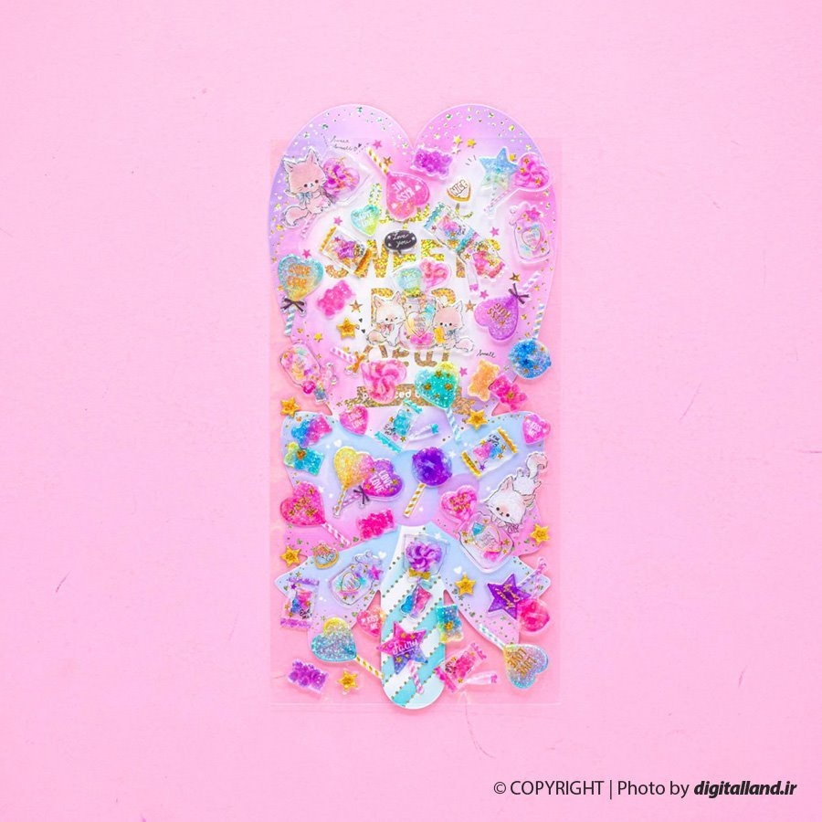 تصویر استیکر برجسته فانتزی Sweets Pop