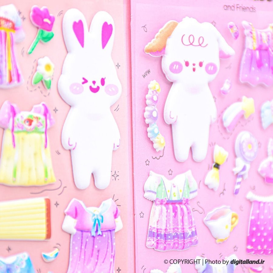 تصویر استیکر برجسته فانتزی Shan Le Rabbit B