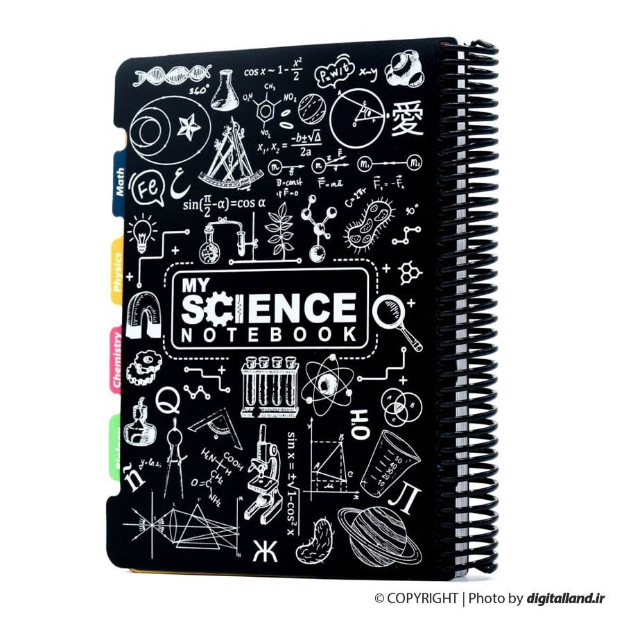 تصویر دفتر فرمول 160 برگ دات نوت My Science