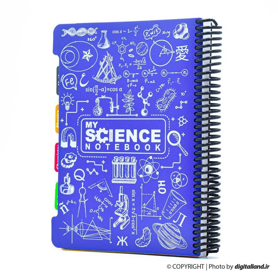 تصویر دفتر فرمول 160 برگ دات نوت My Science