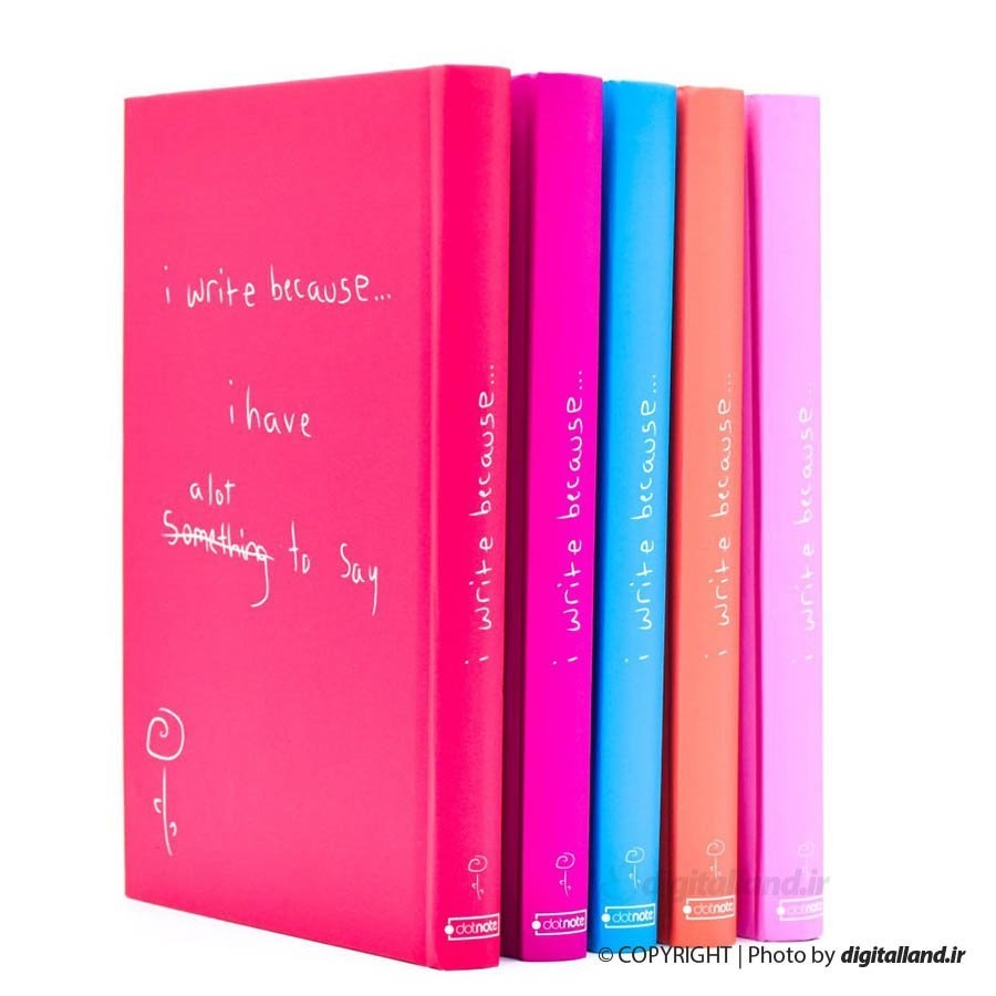 تصویر دفتر دات نوت I Write Because