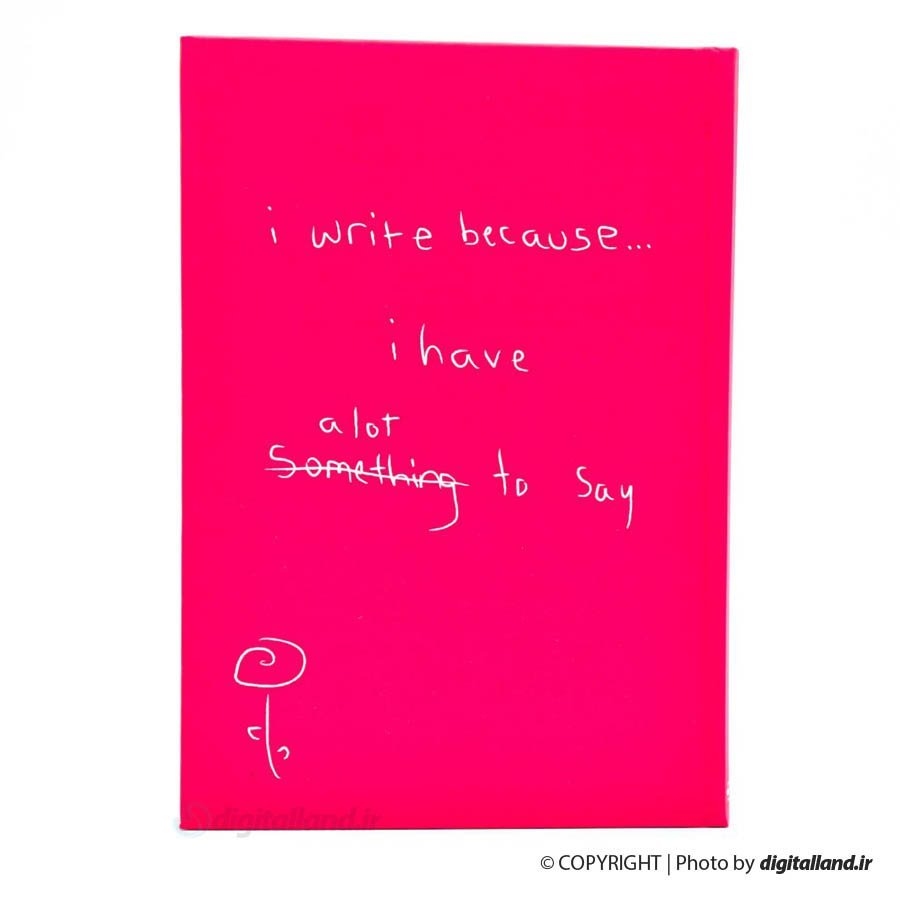 تصویر دفتر دات نوت I Write Because