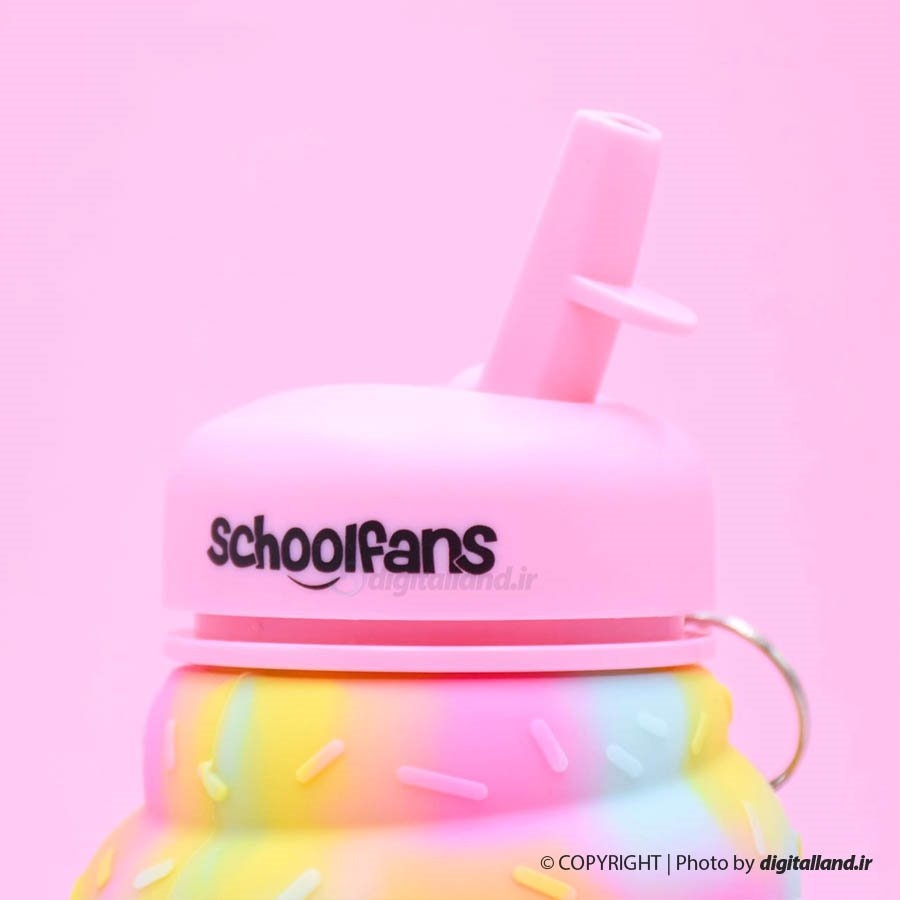 تصویر قمقمه سیلیکونی بستنی قیفی Schoolfans FA9310
