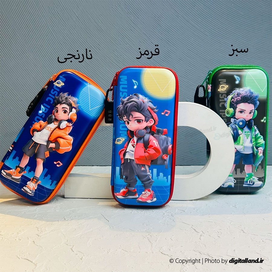 تصویر جامدادی طرح برجسته رمزدار Music lpsum