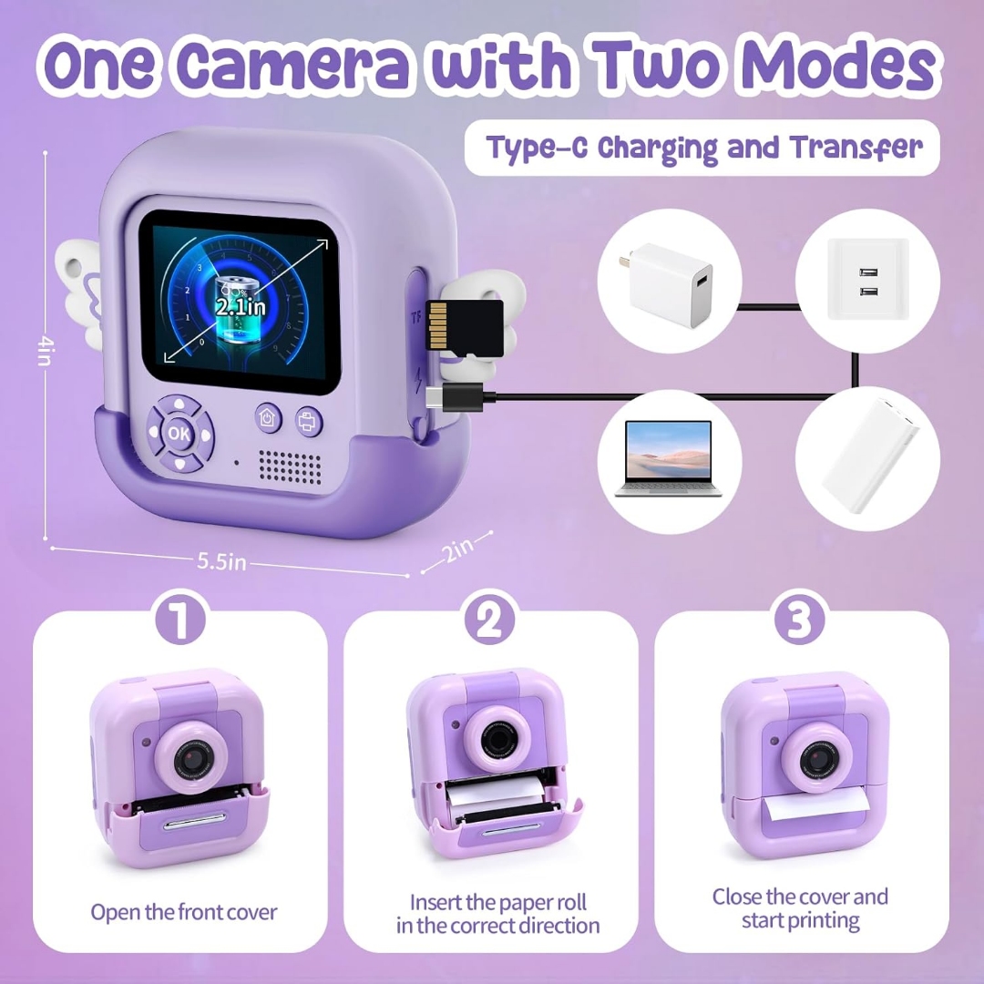 تصویر دوربین عکاسی چاپ سریع یونیکورن Print Camera