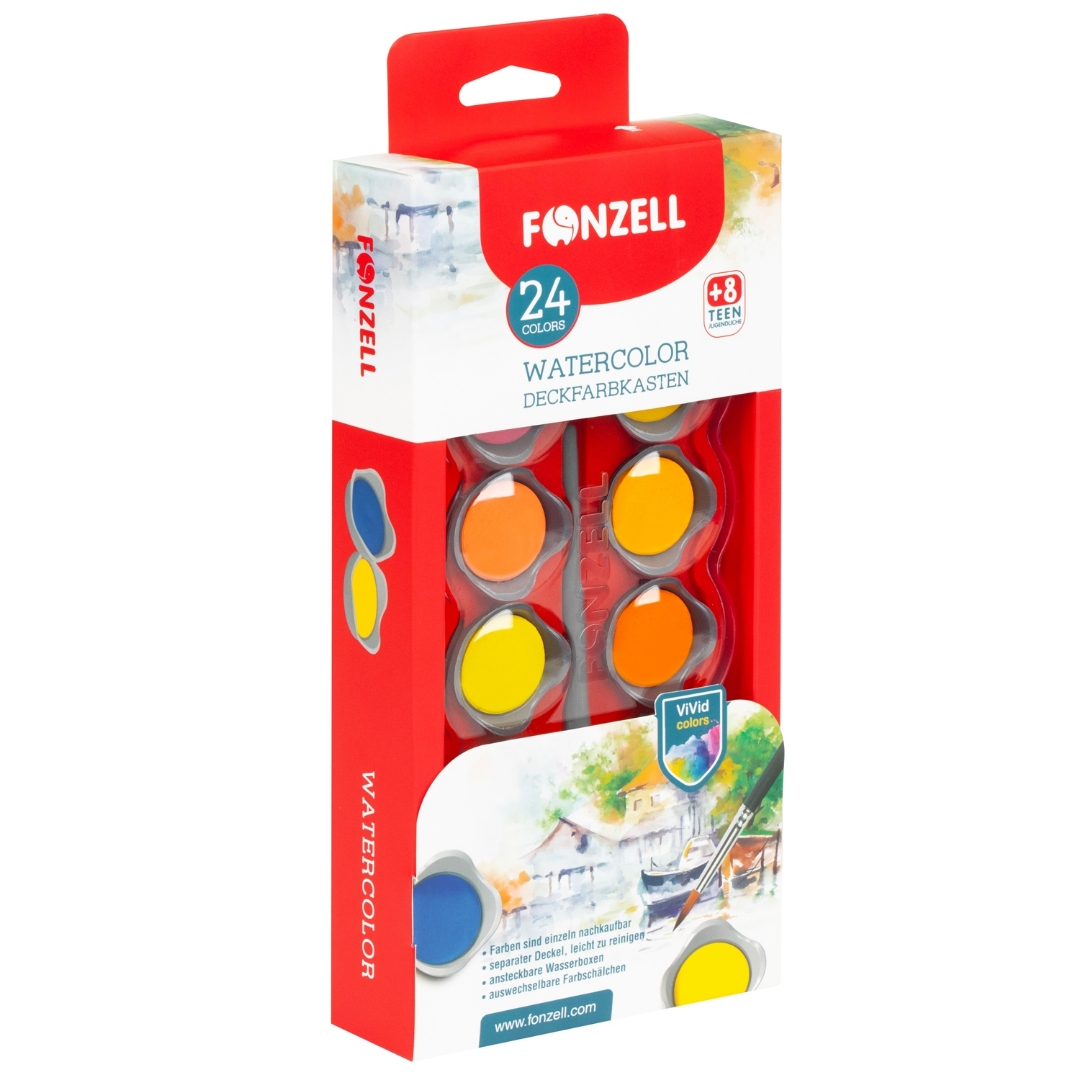 تصویر آبرنگ 24 رنگ Fonzell 685041