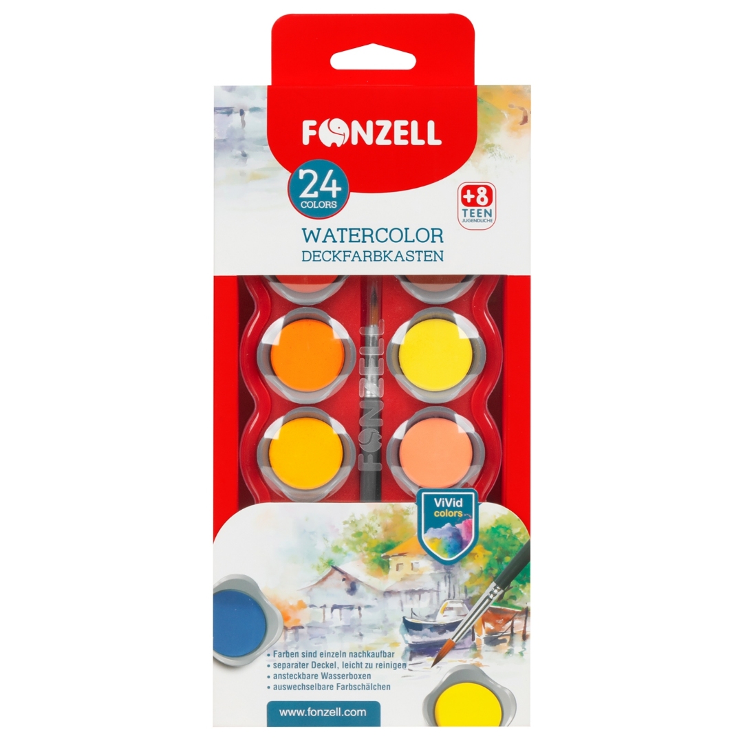 تصویر آبرنگ 24 رنگ Fonzell 685041