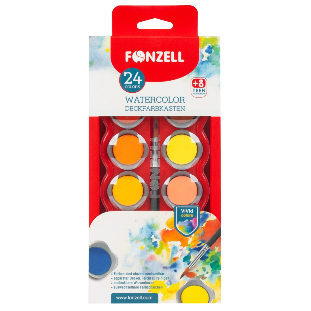 تصویر آبرنگ 24 رنگ Fonzell 685041
