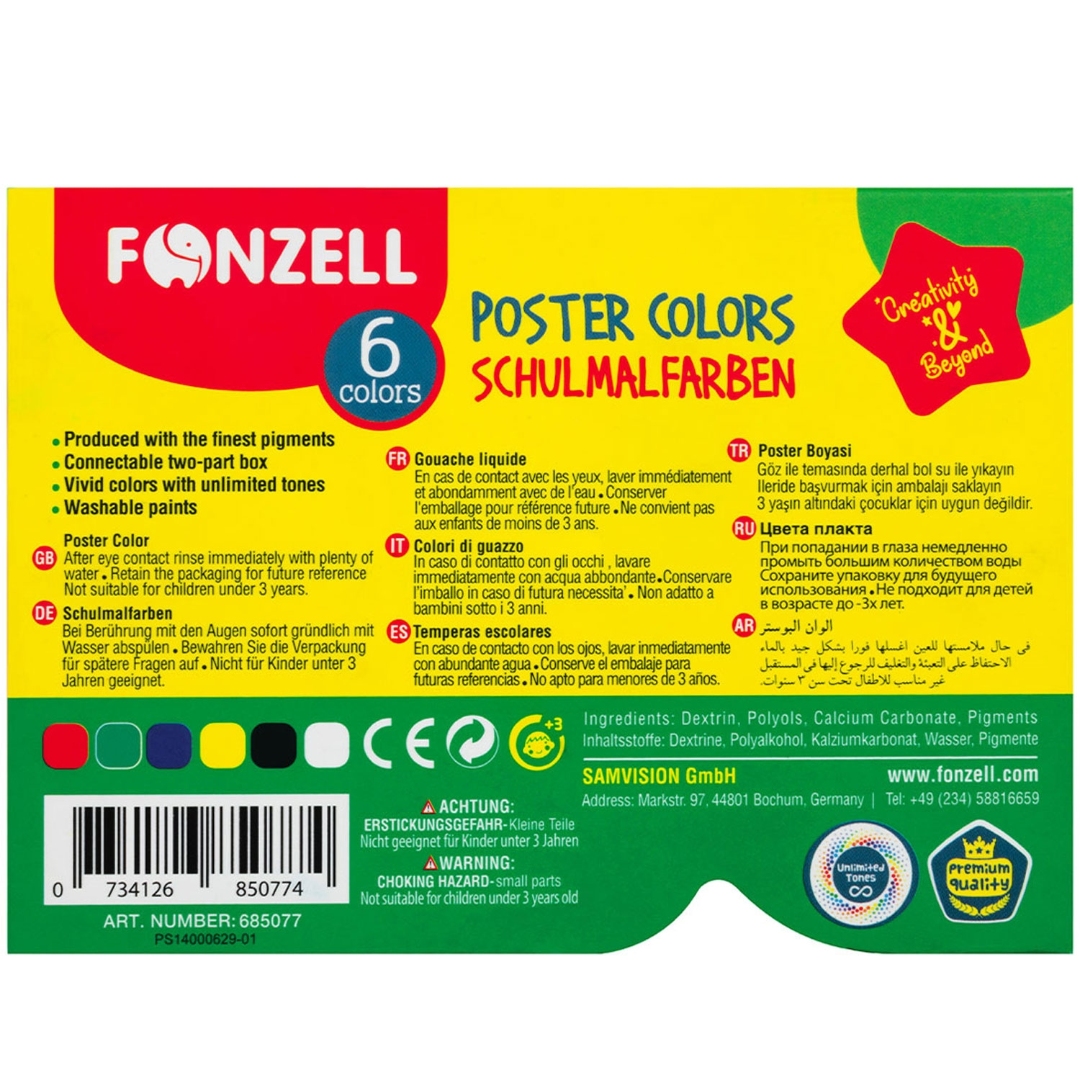 تصویر گواش 6 رنگ Fonzell 685077