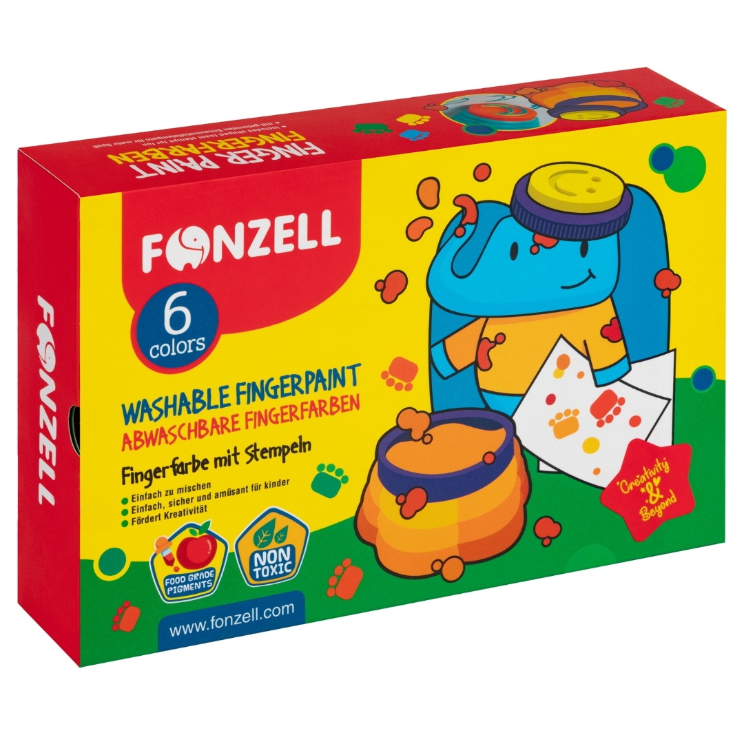 تصویر رنگ انگشتی 6 رنگ Fonzell 685071