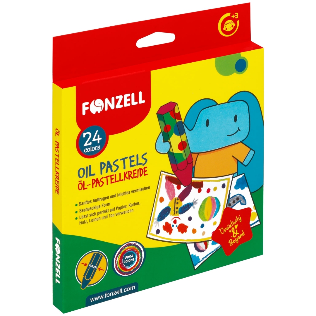 تصویر پاستل روغنی 24 رنگ Fonzell 685090
