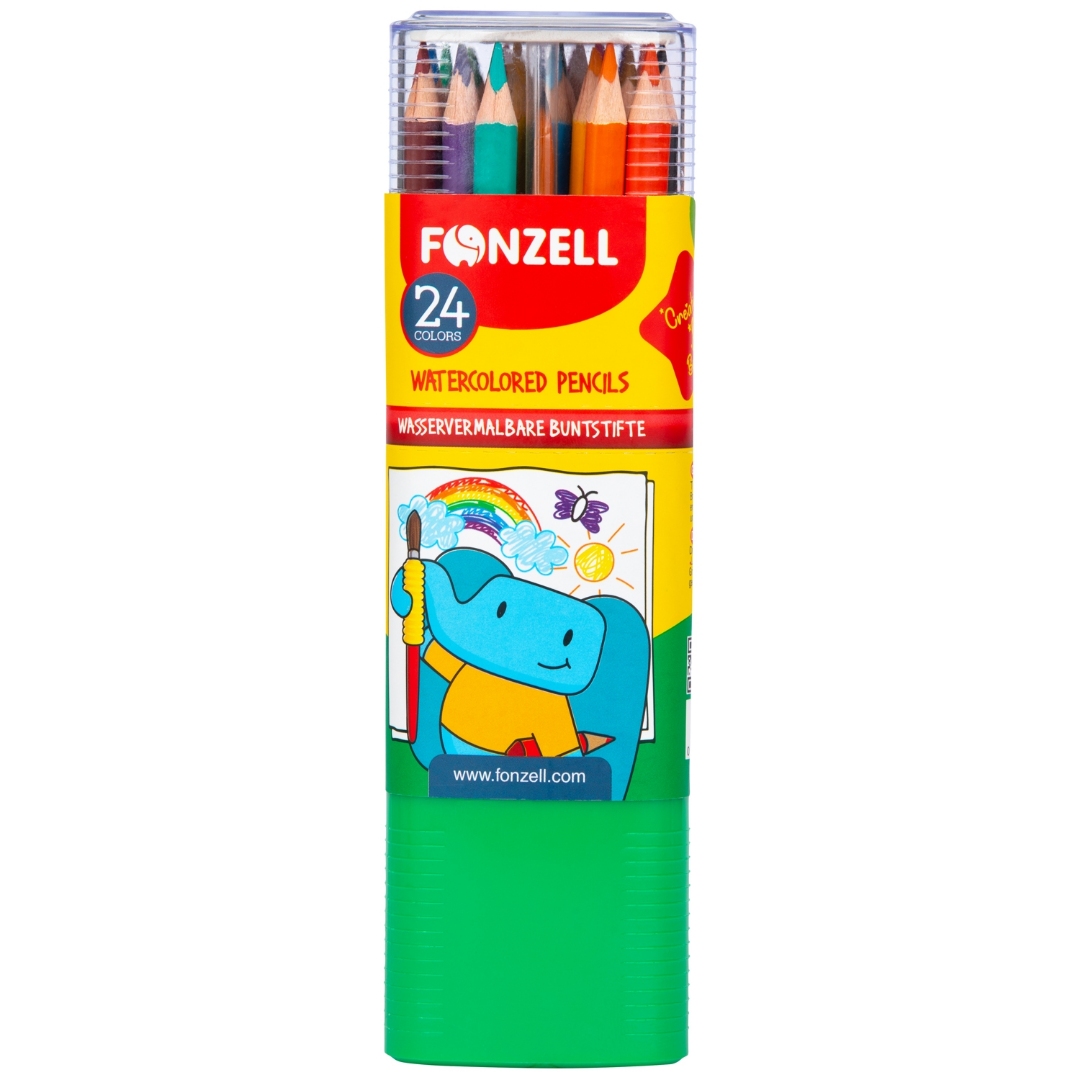 تصویر مداد رنگی آبرنگی 24 رنگ Fonzell 685067